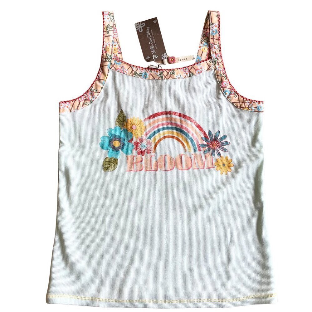 NEW Matilda Jane Bloom Rainbow Flowers Tank Top - Size 10